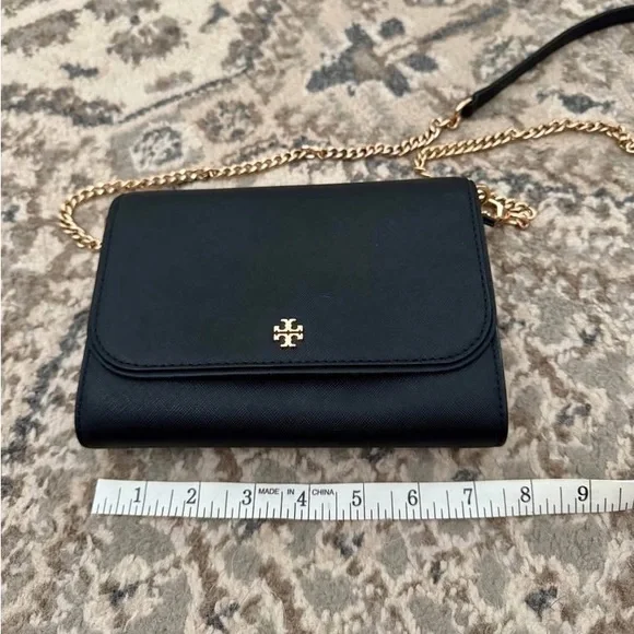 Tory Burch Black Crossbody with Gold Chain - Picture 2 of 9
